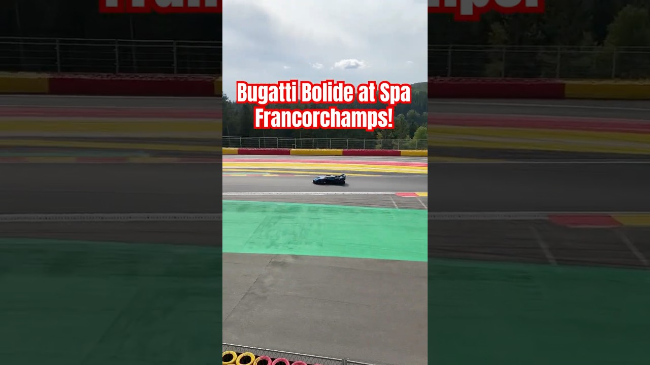 BUGATTI BOLIDE FIRST TIME AT SPA FRANCORCHAMPS! #gumbaltv