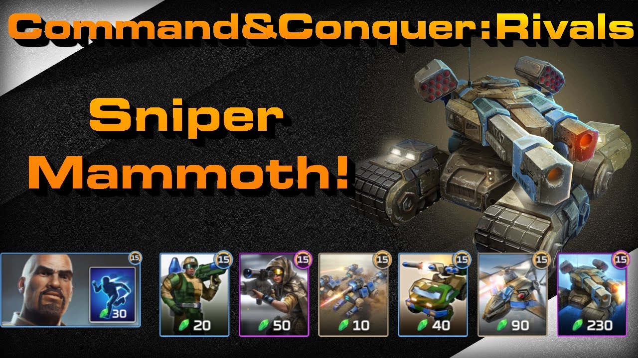 C&C Rivals: Sniper Mammoth!