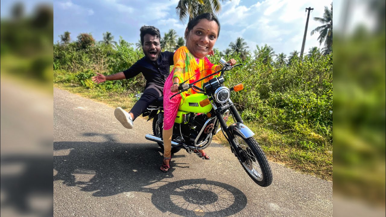 MY MUMMY FIRST TIME 👧 DRIVING A RX 100 BIKE ( GONE WRONG ) 🚔✨ - #vlog #bike #ttf  #trending