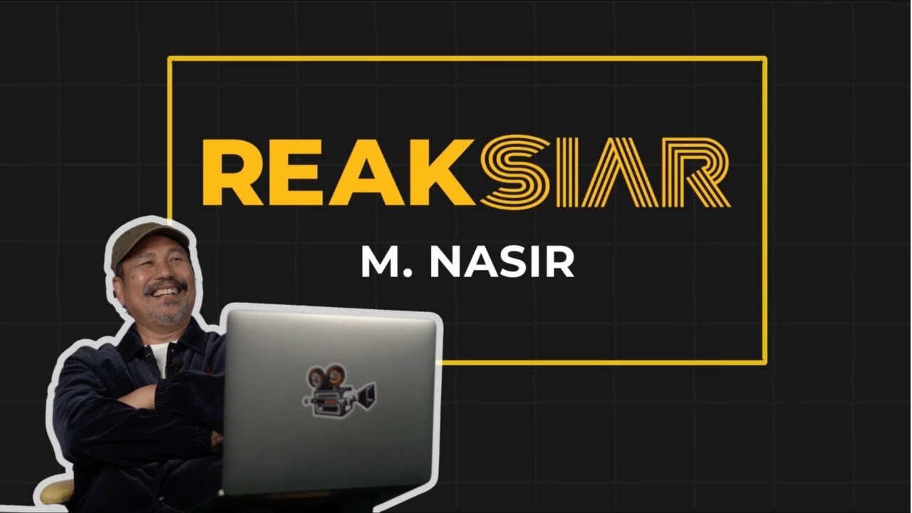 REAKSIAR : Reaksi M. Nasir melihat kembali lakonannya dalam filem.