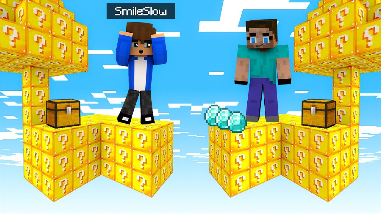 Minecraft, ale SKYBLOCK to LUCKY BLOCK!