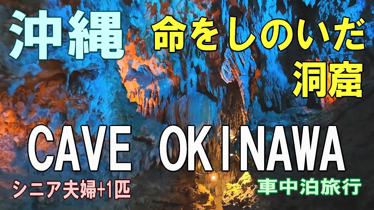 沖縄一周車中泊旅行記23【ケイブオキナワ CAVE OKINAWA】シニア夫婦と犬1匹が自作キャンピングシェルで行く