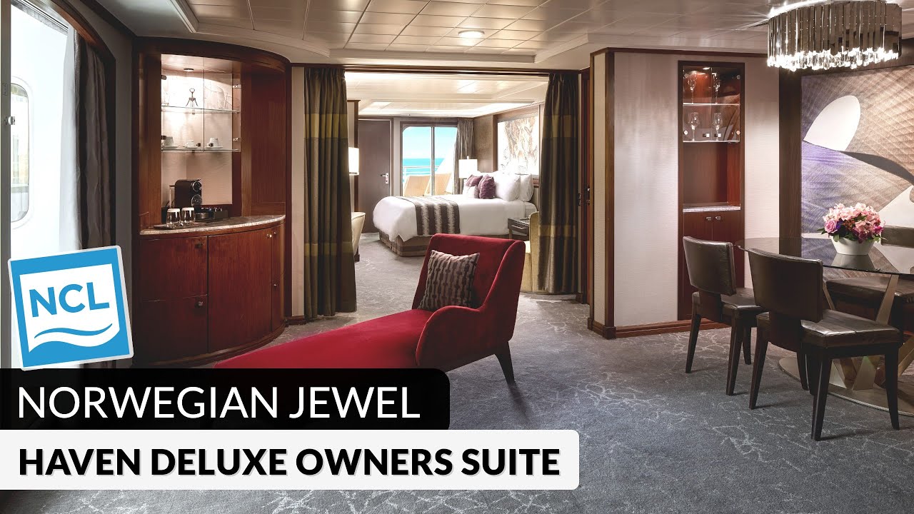 NCL Jewel | Haven Deluxe Owner's Suite with Balcony Tour & Review 4K | Norwegian Cruise Lines