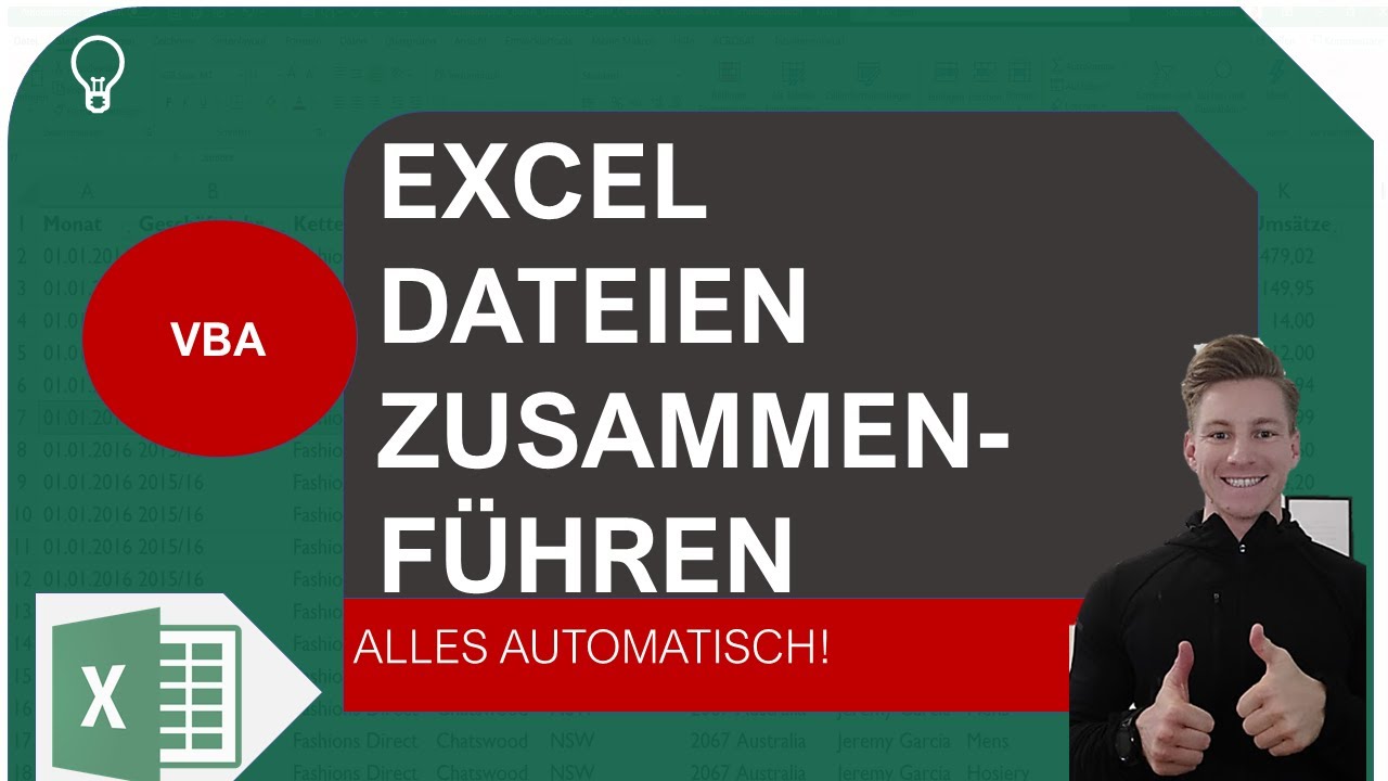 Excel VBA I Mehrere Excel Dateien per Makro zusammenführen I Excelpedia
