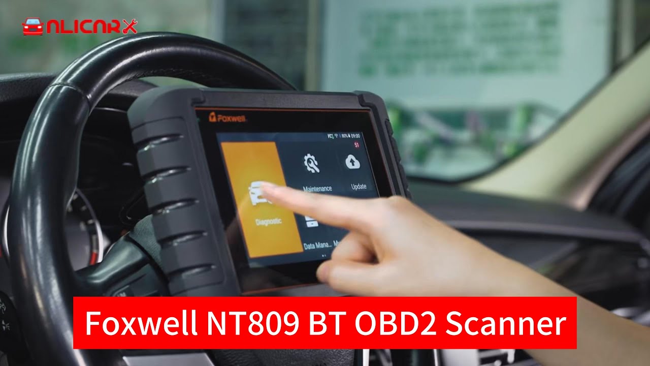 FOXWELL NT809 BT Automotive Scanner Full System 30 Reset Bi-directional Control CAN-FD DOIP