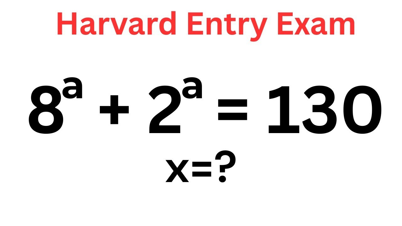 A Tricky Math Exam Question | Solve For a...| Only 1% Solve This!