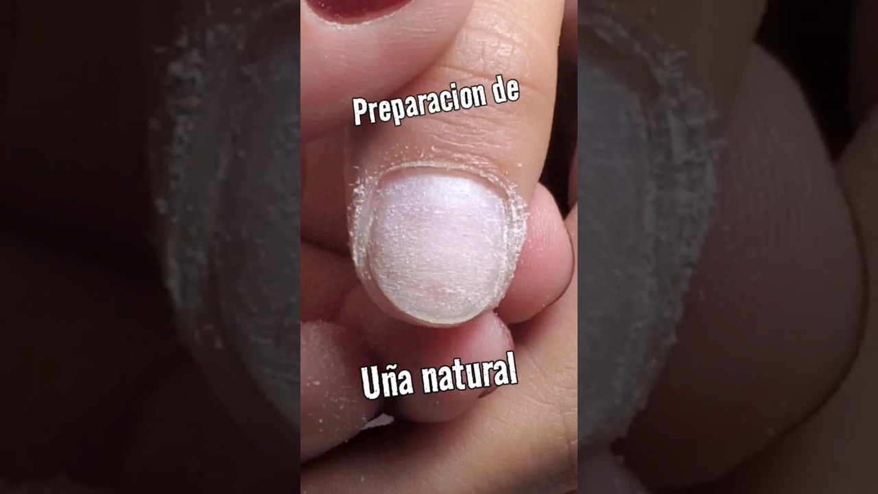 De esta manera realizo la preparacion de la u&ntilde;a natura💅