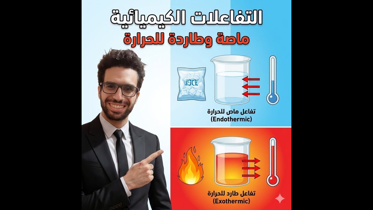 كيف تفرق بين مخطط التفاعل الطارد والماص؟ 🔥❄️ شرح كامل لطاقة الرابطة