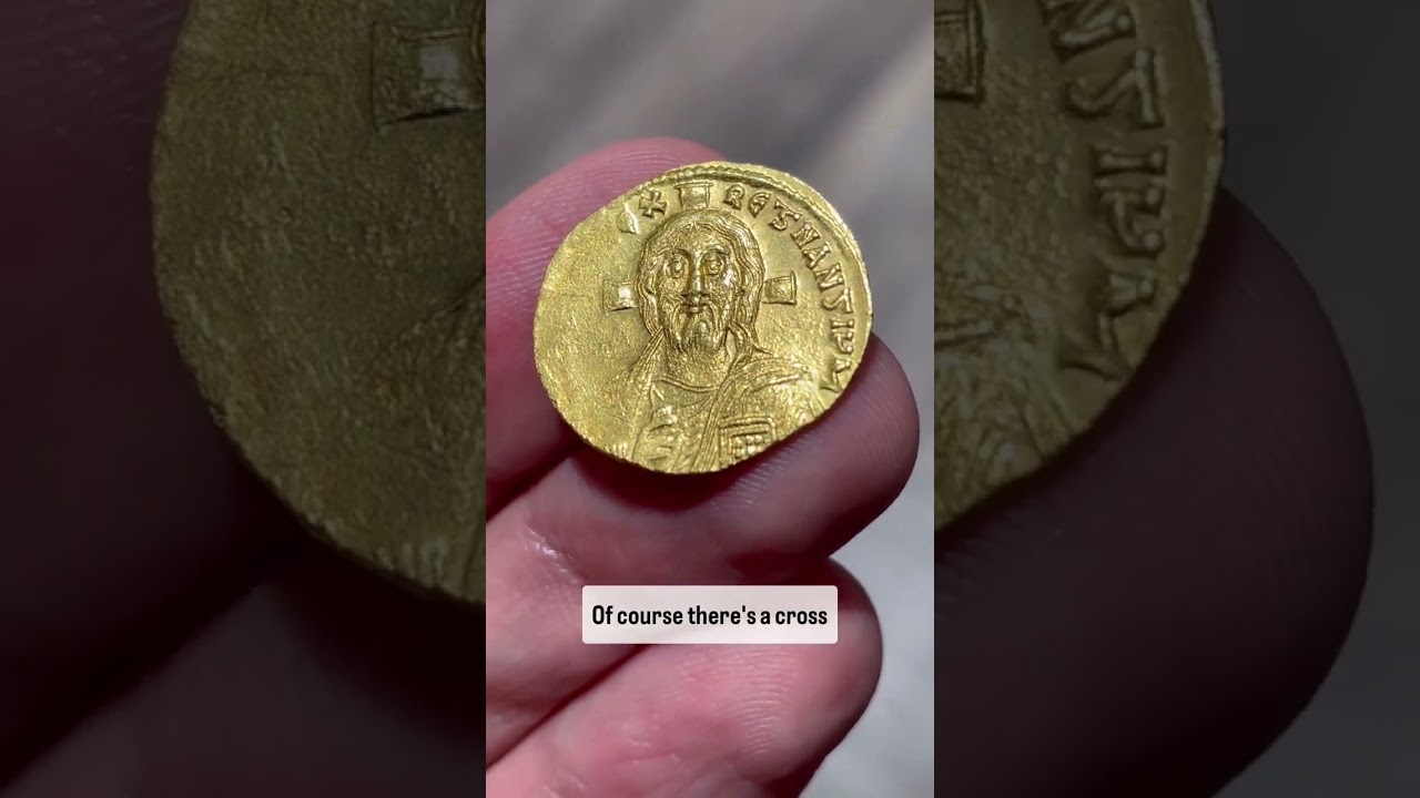 The first ever portrait of Christ on a coin. #history #ancientcoins #numismatic