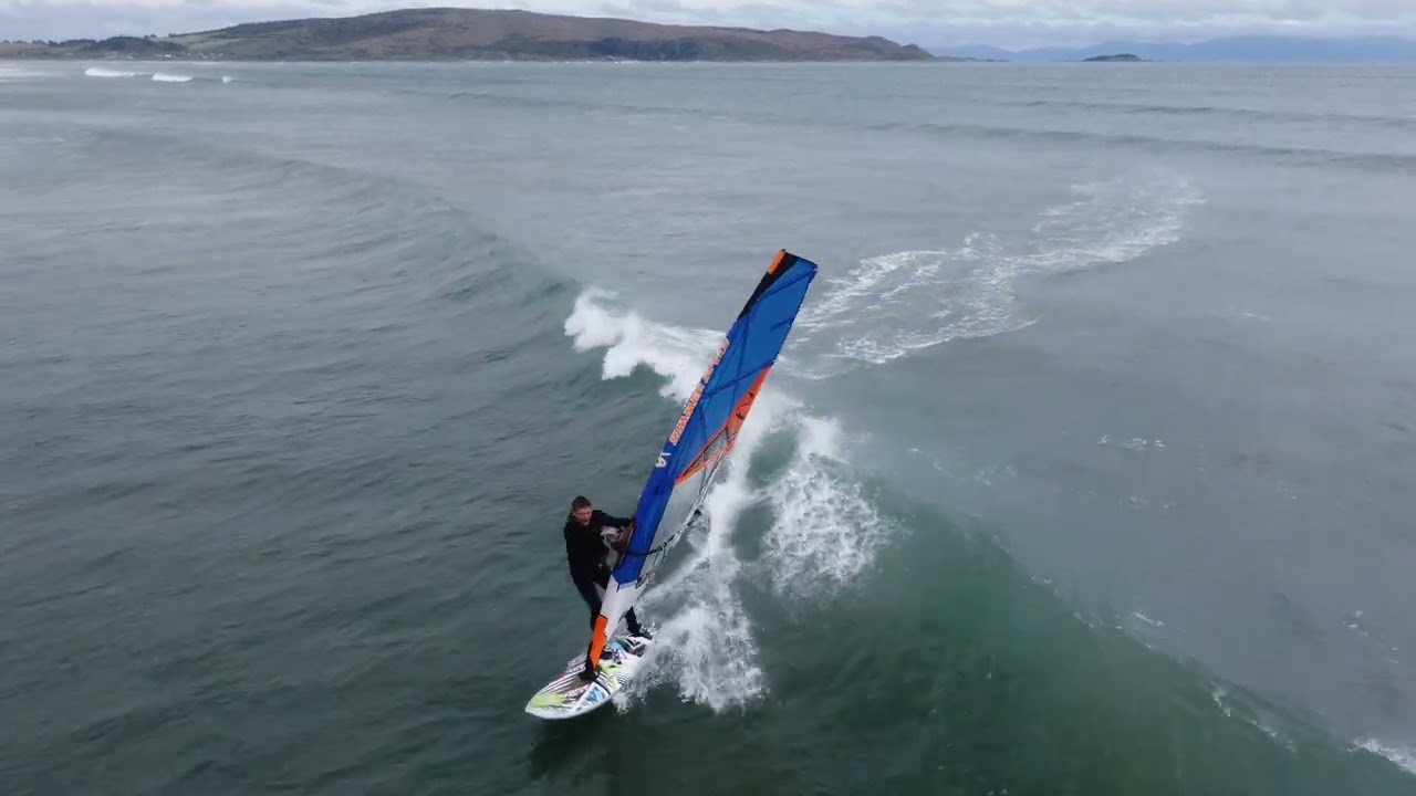 Windsurfing Oreti Beach, Southland, New Zealand 2022