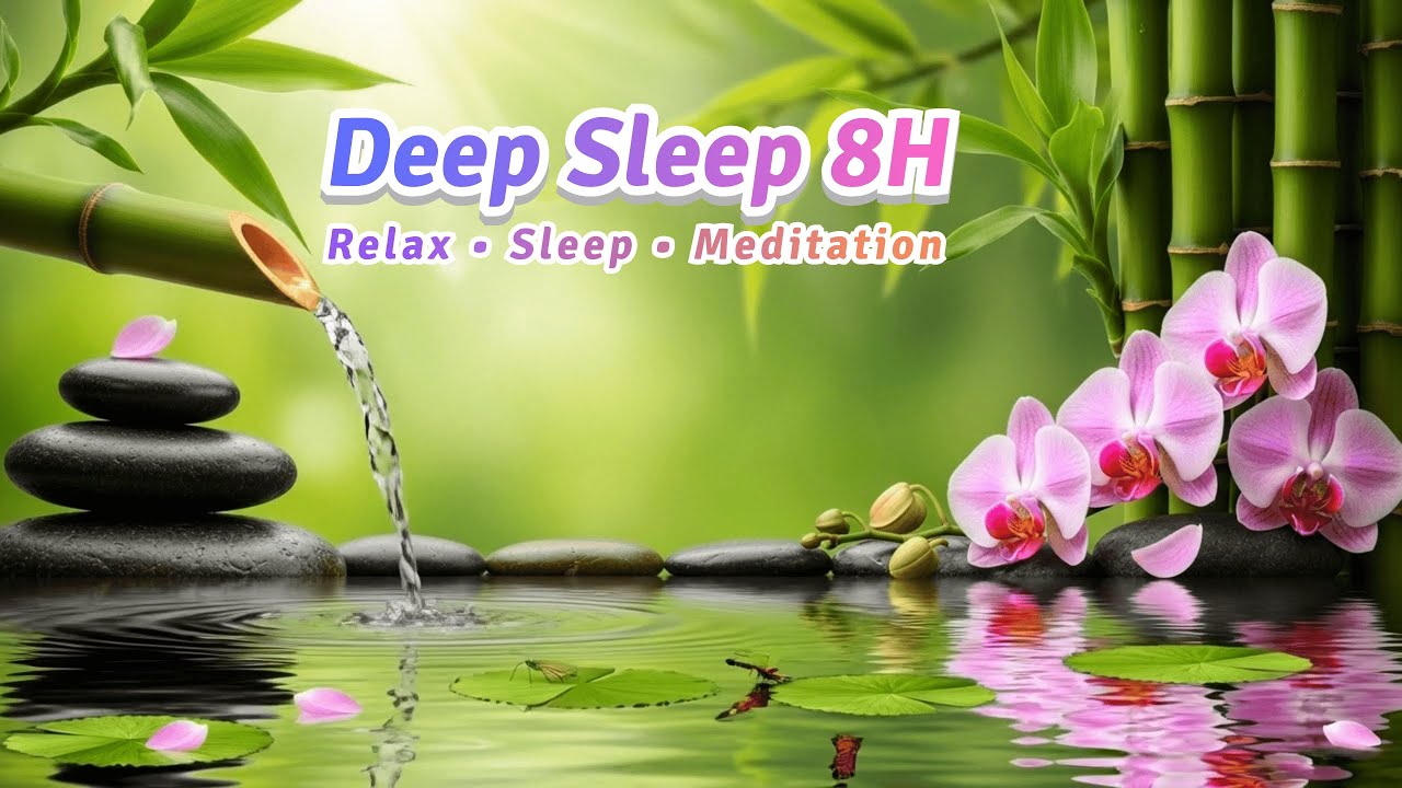 LIVE 🔴 8H Zen Waterfall Sounds and Piano for Sleep, Relax & Focus  InnerPeace Sounds