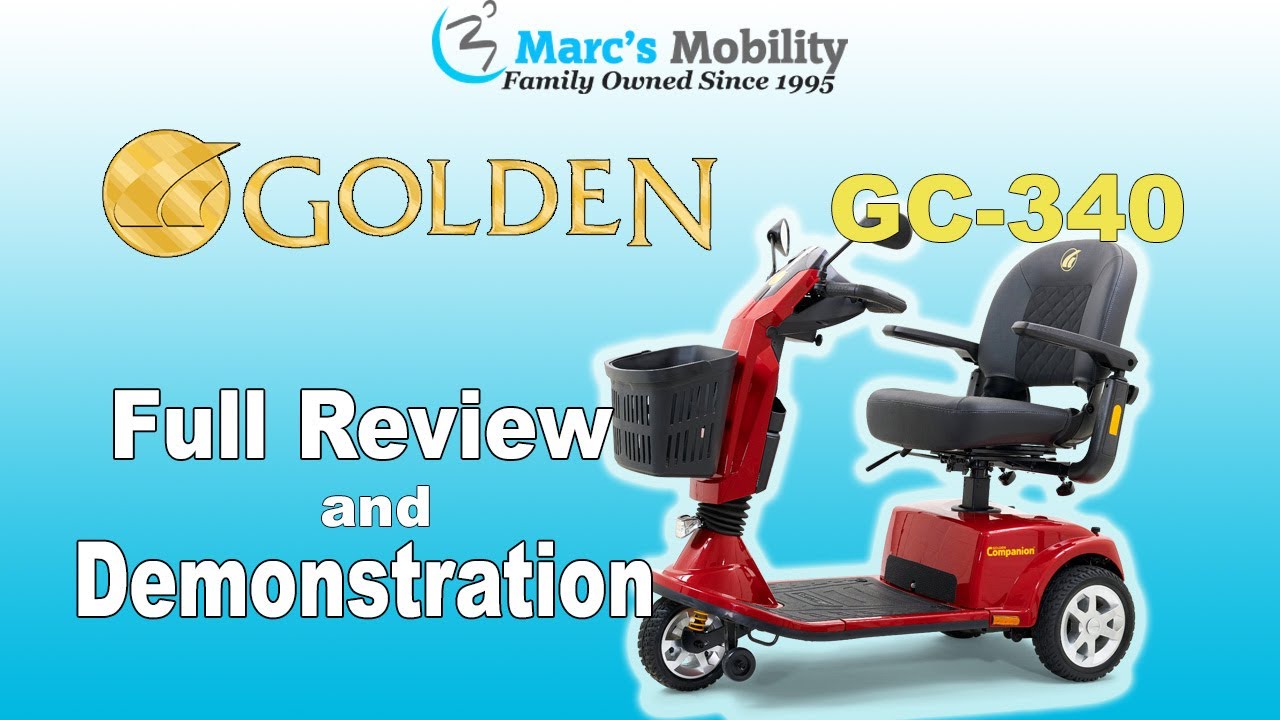 Golden Companion 3 Wheel Scooter Update! Full Review and Demonstration - GC340