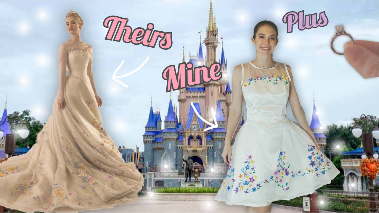 Making Cinderella's Wedding Dress ( and I got Engaged?! )