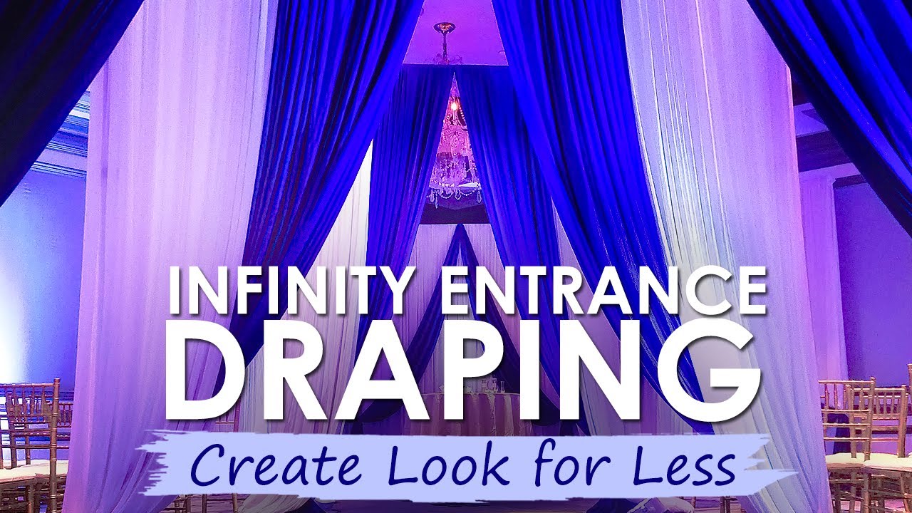 PIPE & DRAPE BACKDROPS INFINITY ENTRANCE WEDDING DECOR