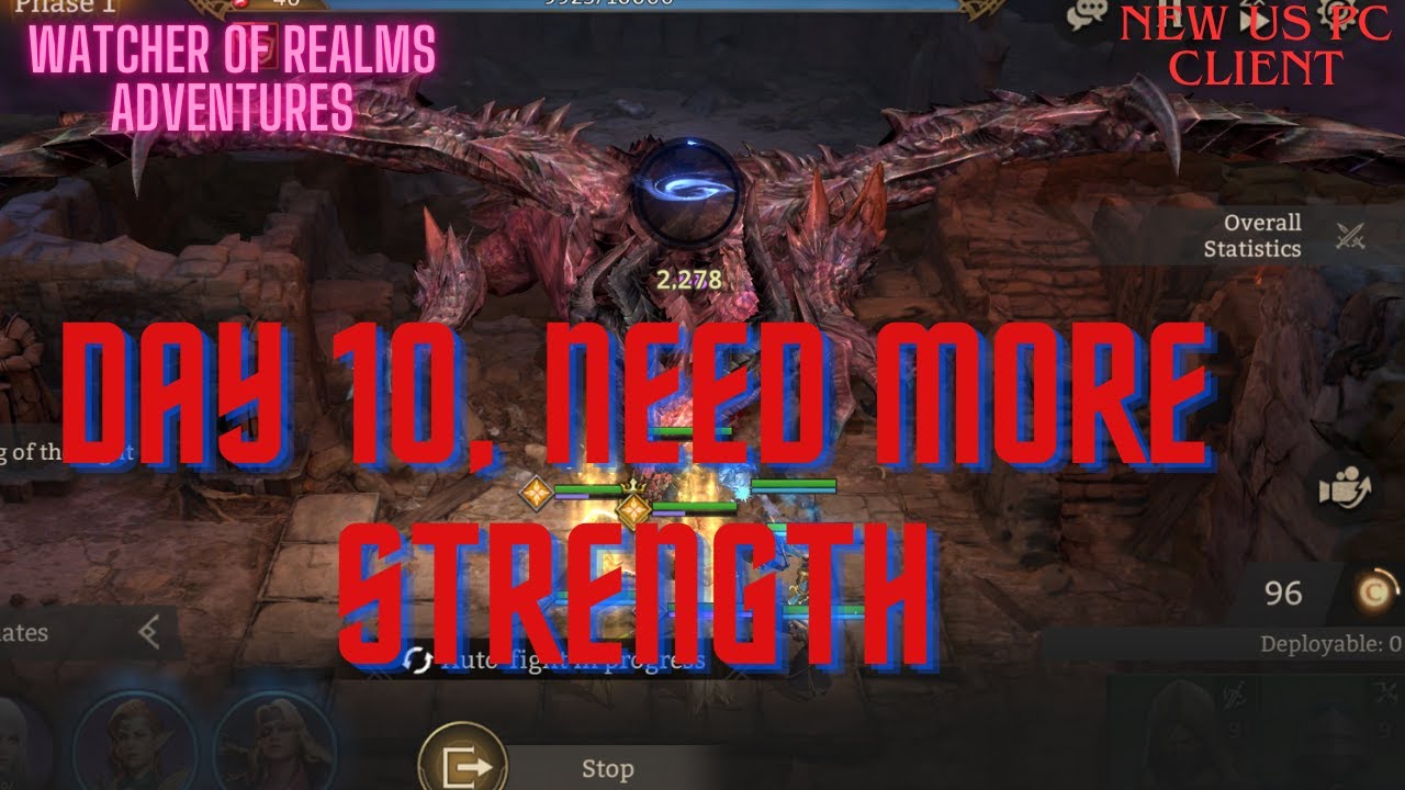 Day 10, need more strength, building resources for double legendary tomorrow #watcherofrealms