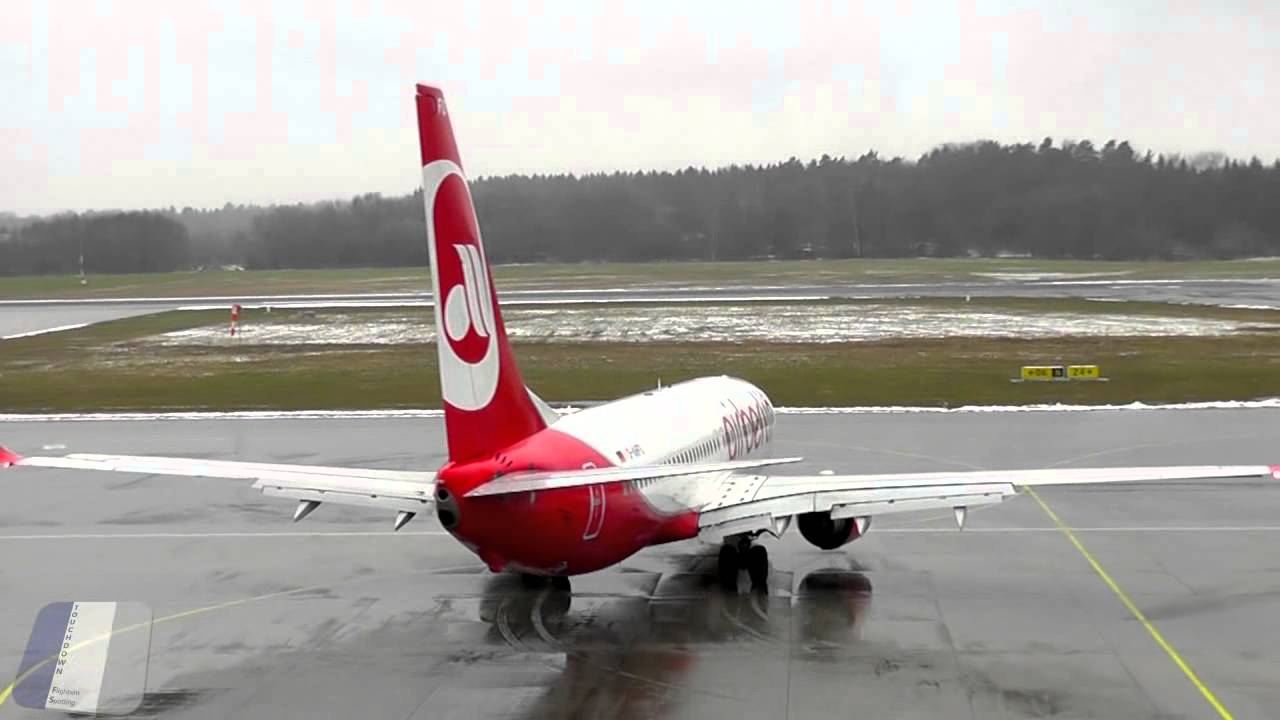 Air Berlin is back, 737-800 D-AHFO landing and take off at FDH [HD]