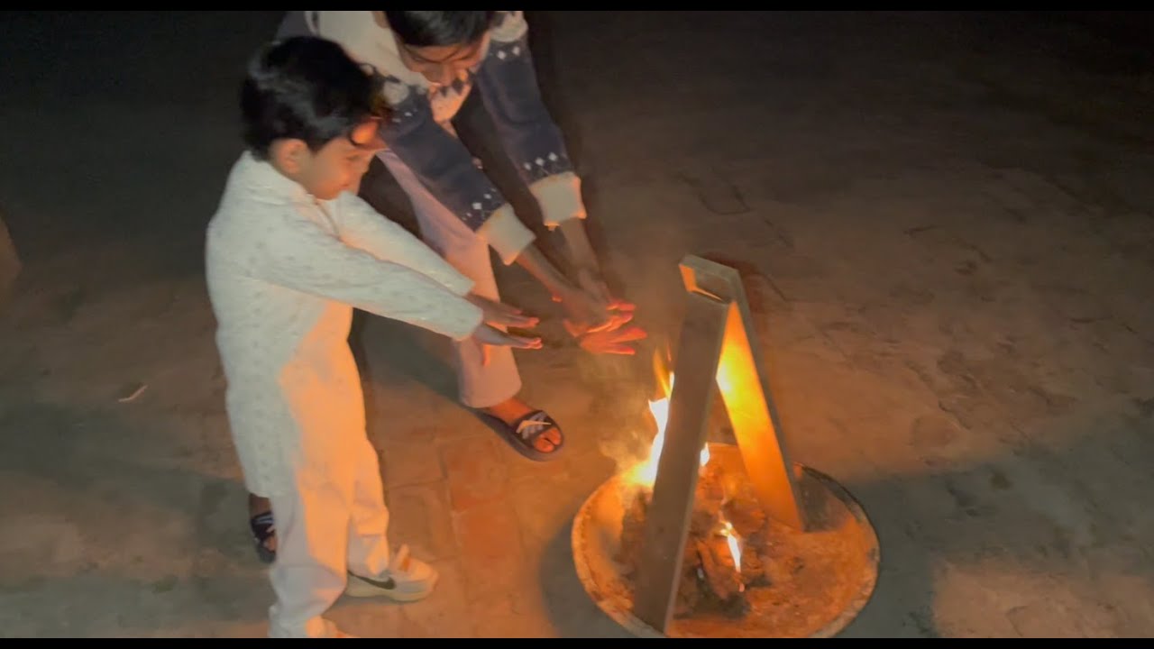 Lohri 🔥 Celebration 🥜 With Family 😊| Ayaan Ki Special Lohri Vlog Ayaan Ki Cute Lohri Celebration