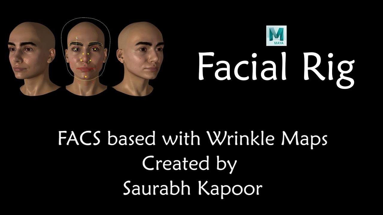 FACS based Maya Facial Rig