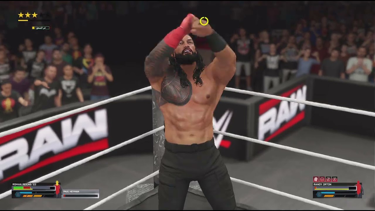 WWE 2K25_مباراة نصف النهائي رومان رينز وراندي اورتن