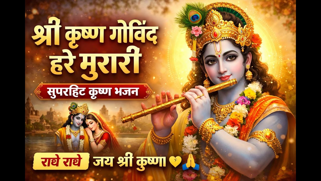 Iश्री कृष्ण गोविंद हरे मुरारी | Krishna Bhajan | बहुत मधुर भजन #viralvideo #radhakrishna