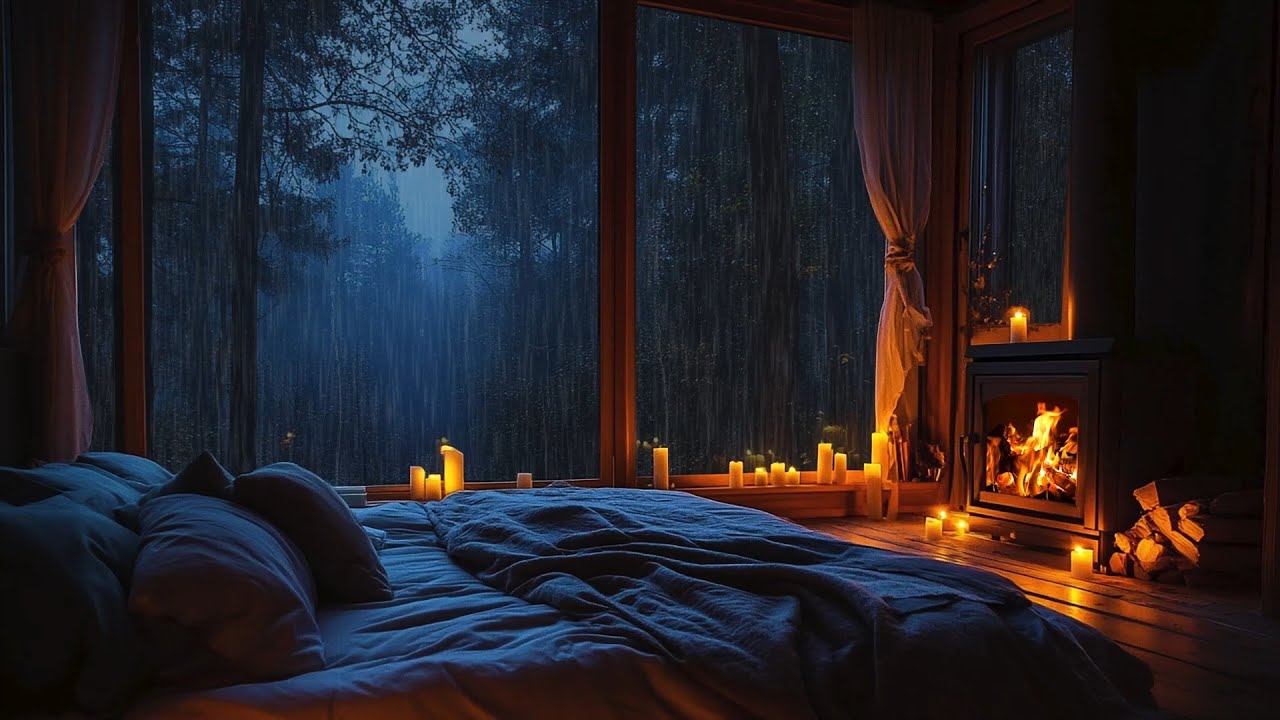 Rainforest Rain Sounds for Sleeping or Studying 🌧️ White Noise Rainstorm 3 Hours