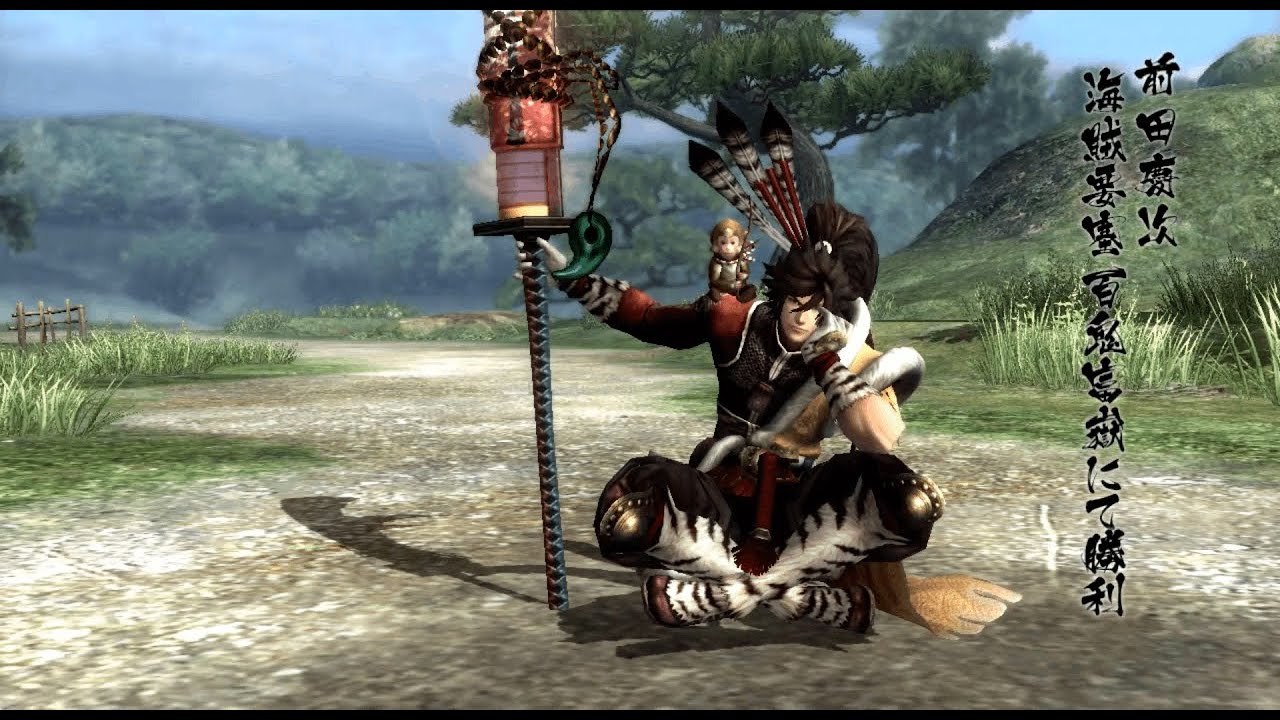 BASARA 4 Sumeragi: Maeda Keiji all skill & basara attack, combo in row【戦国BASARA4皇】
