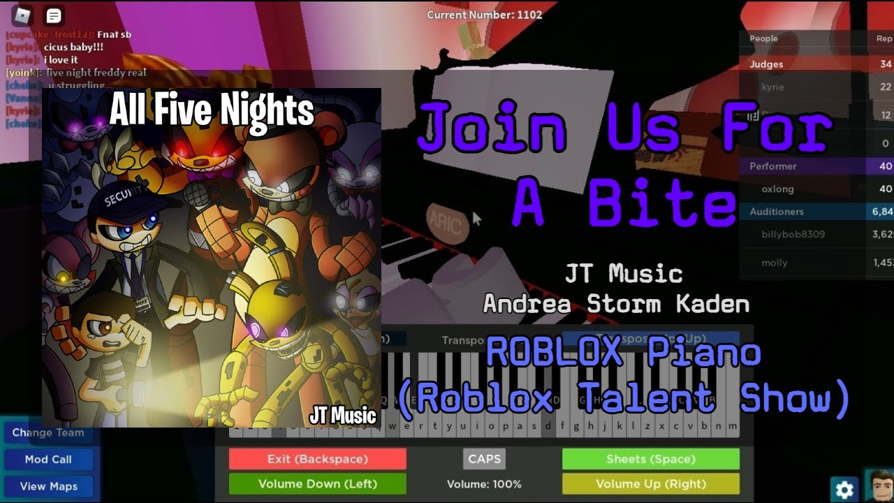 Join Us For A Bite | Roblox Got Talent (ROBLOX Piano Cover)