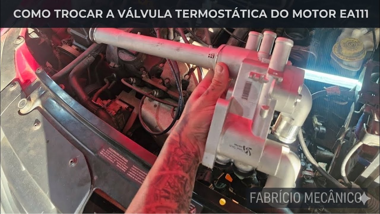 Como trocar a carcaça da válvula termostatica do Gol, Fox, Crossfox e Voyage passo á passo completo🛠