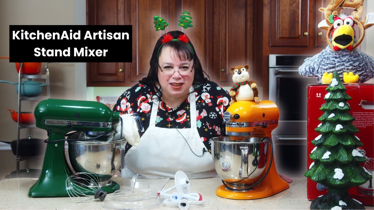 Санта доставил РЕДКИЕ миксеры KitchenAid Artisan 🎄: темно-зеленый, мандариновый и «Королева сердец»!
