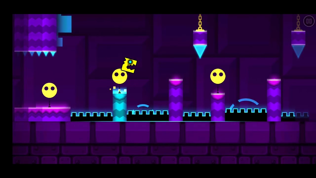 Completed all levels in Geometry Dash World on my phone