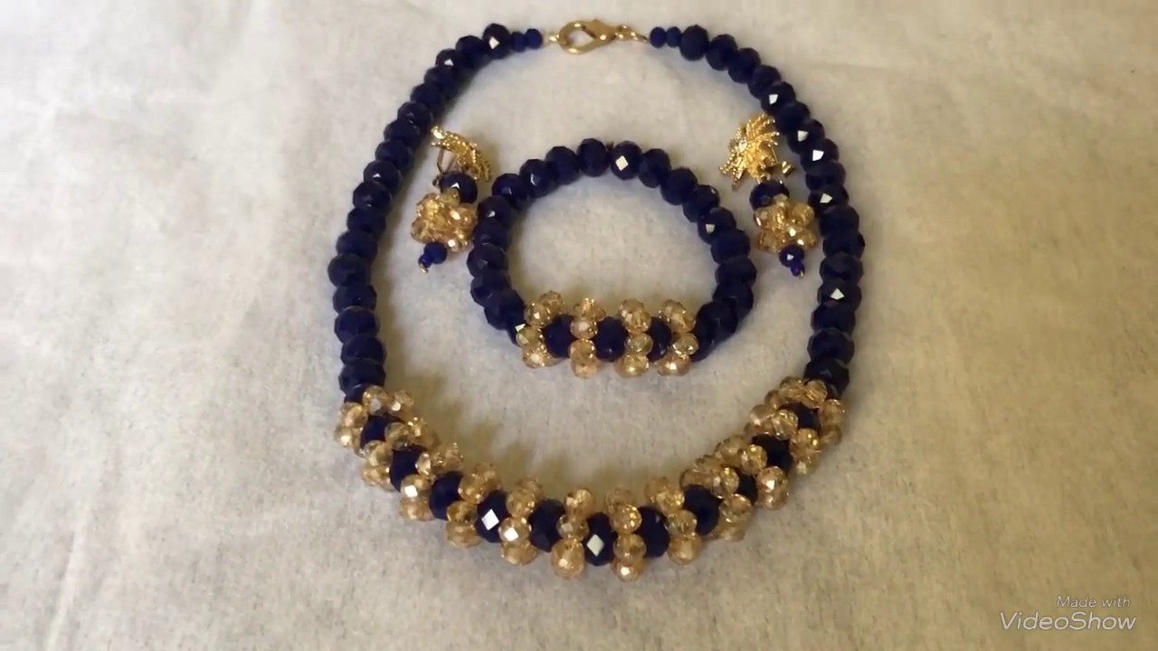 DIY tutorial on how to make this beaded necklace