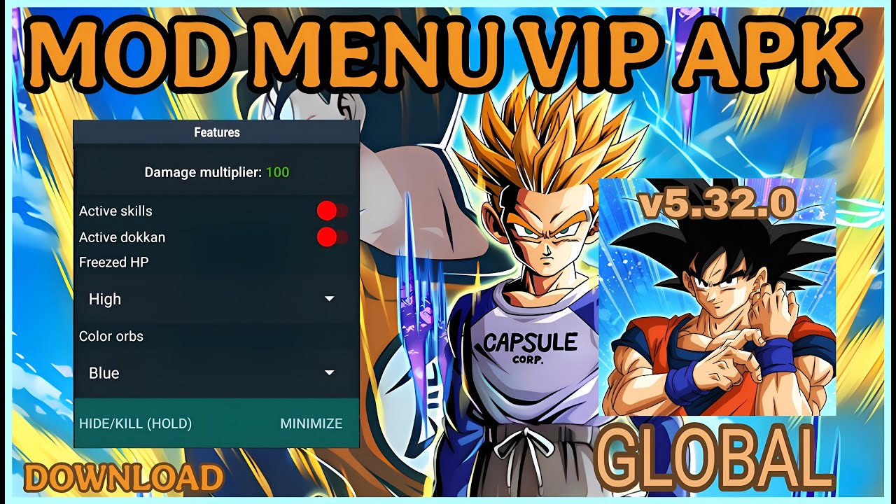 DBZ Dokkan Battle GLOBAL v5.32.0 MOD MENU VIP APK
