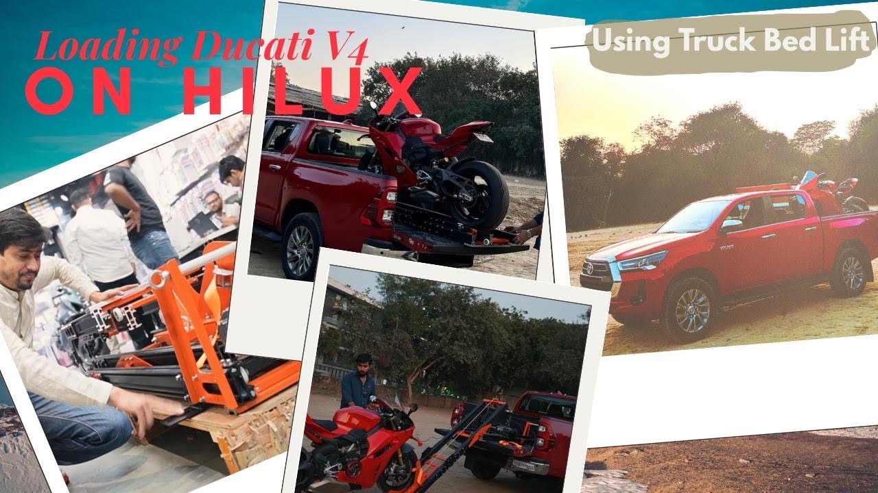 UNBOXING & INSTALLING AUTOMATIC TRUCK BED LIFT ON HILUX | LOADING DUCATI V4 2025 😵‍💫😵‍💫🔥🔥