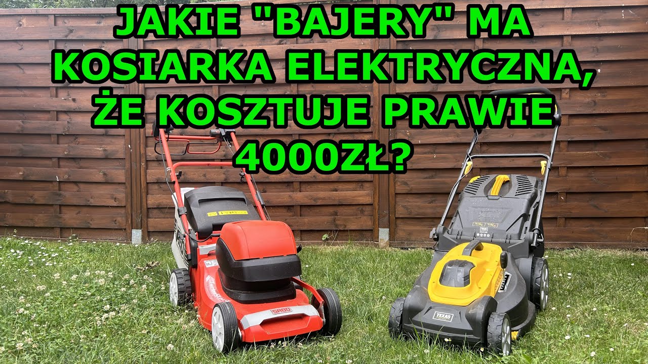 Test bardzo drogiej kosiarki Elektrycznej SABO - Napęd +Obudowa ALU +silnik indukcyjny = PRAWIE 4K!