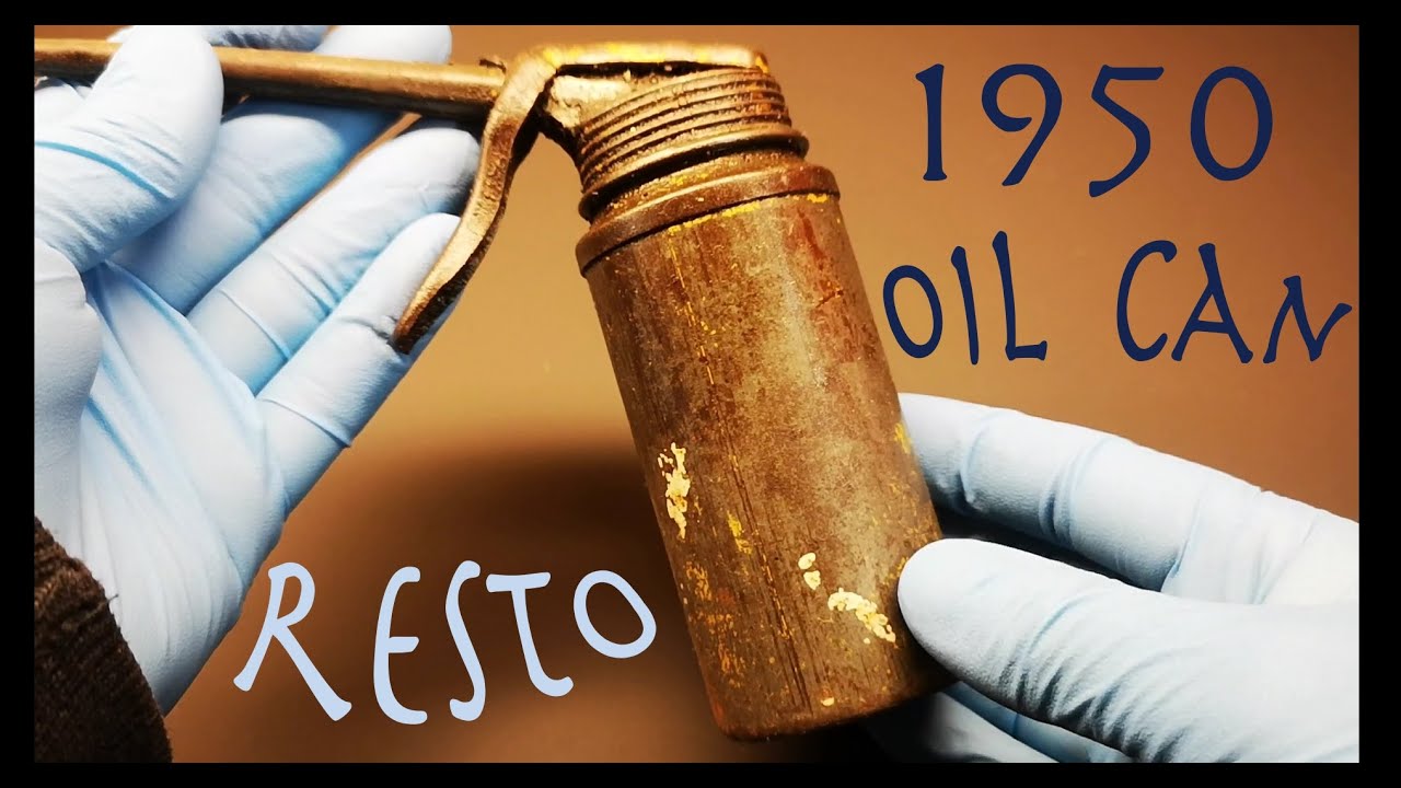 Vintage 1950 Oil Can Restoration