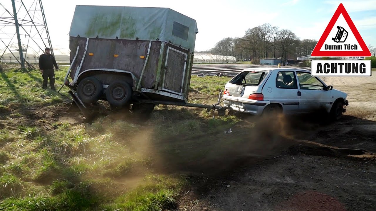 Unfall mit dem Pferdeanhänger | Dumm Tüch