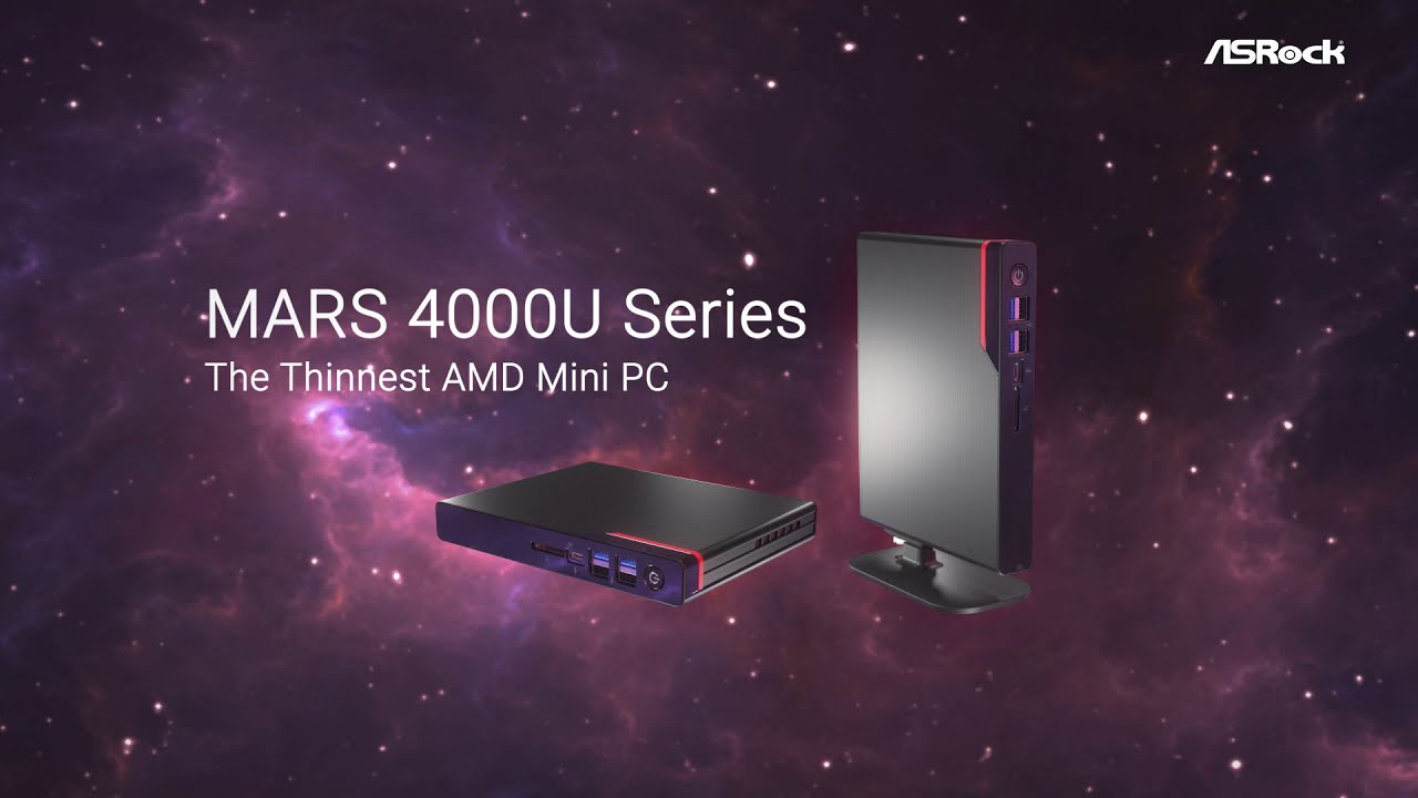 Самый тонкий в мире мини-ПК на базе AMD Ryzen 4000 &mdash; серия ASRock Mars 4000U