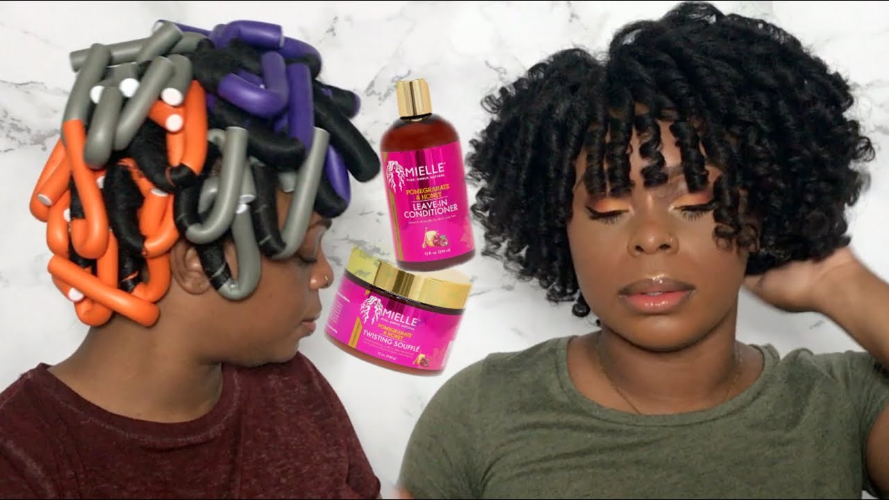 The PERFECT Flexi Rod Set Using Mielle Organics Pomegranate & Honey | ShaniceAlisha .