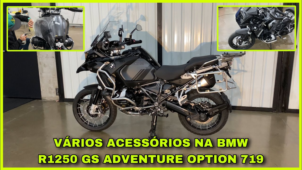 DESMONTAMOS UMA BMW R1250 GS ADVENTURE OPTION 719 0KM PRA FAZER PPF E INSTALAMOS VÁRIOS ACESSÓRIOS
