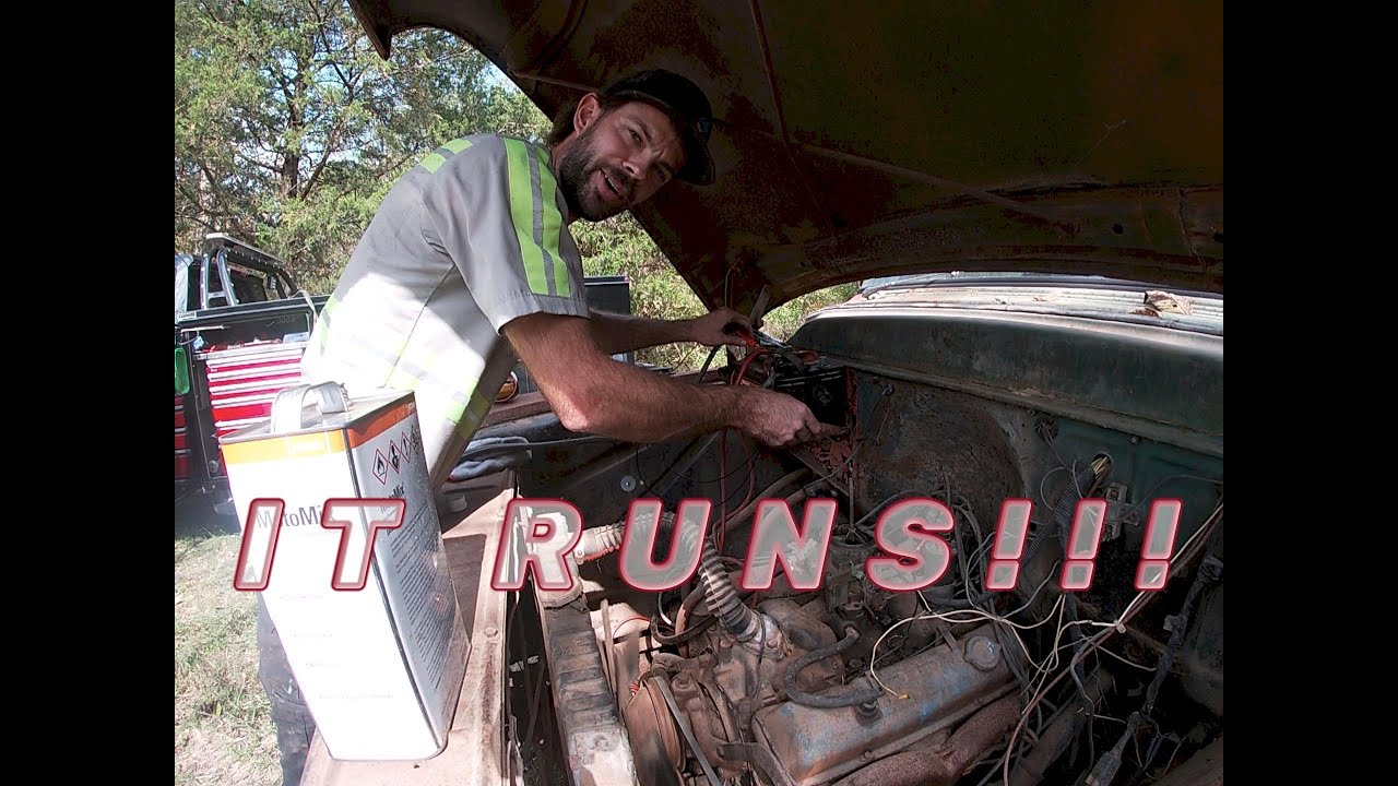 Got the 56 Chevy moving under its own power