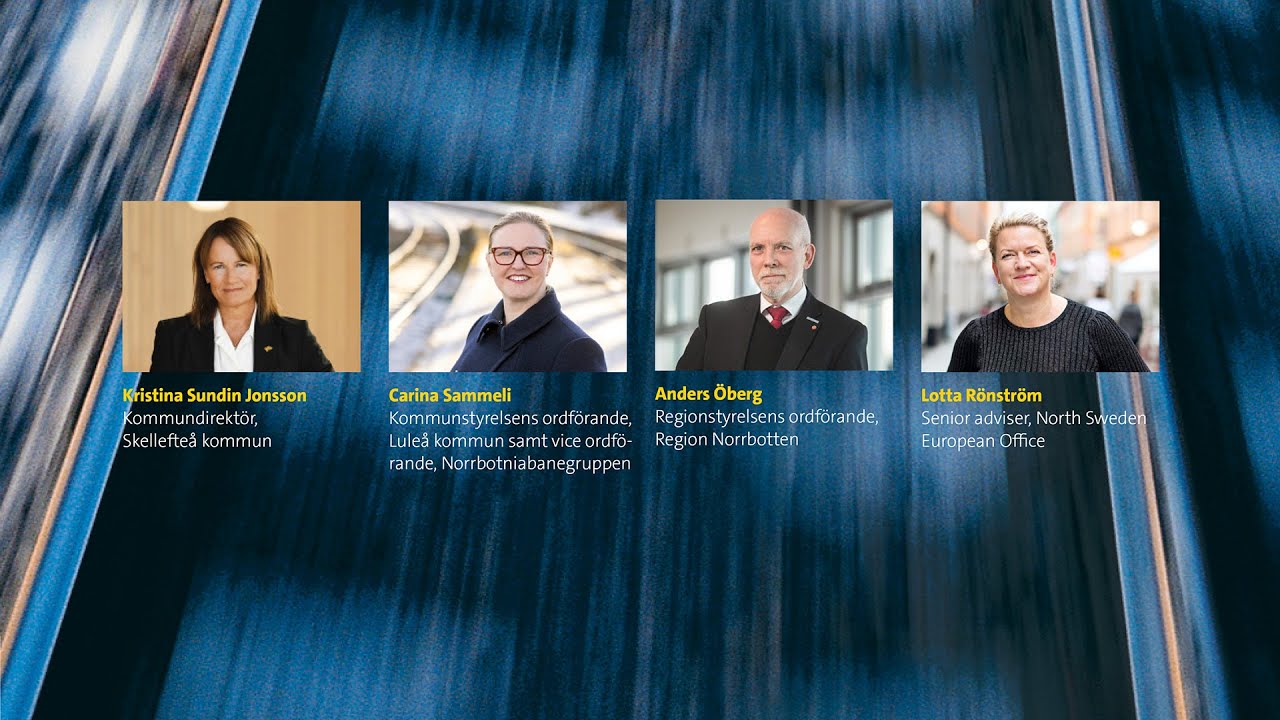 Webbinar: Regionen och omvärlden med Norrbotniabanan