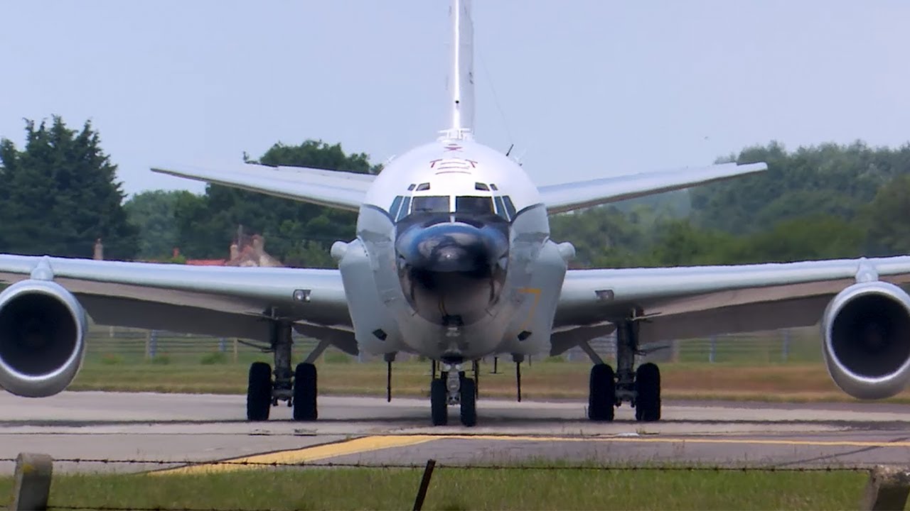 RC-135V Rivet Joint departure RAF Mildenhall England