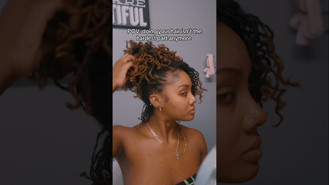 Я больше не заморачиваюсь с укладкой волос 💕 #locs #sisterlocks #locjourney #locstyles