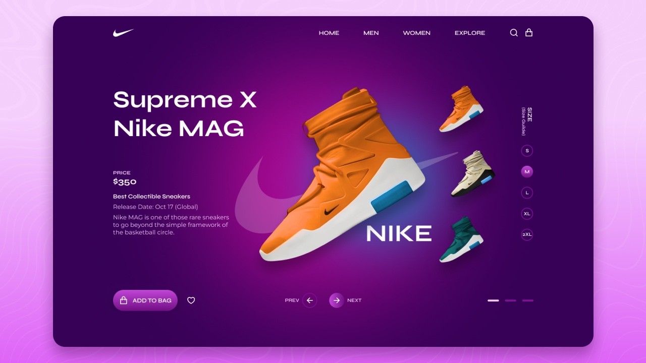 🔥 This Sneaker Web UI Feels Incredibly Smooth | GSAP + Swiper Js