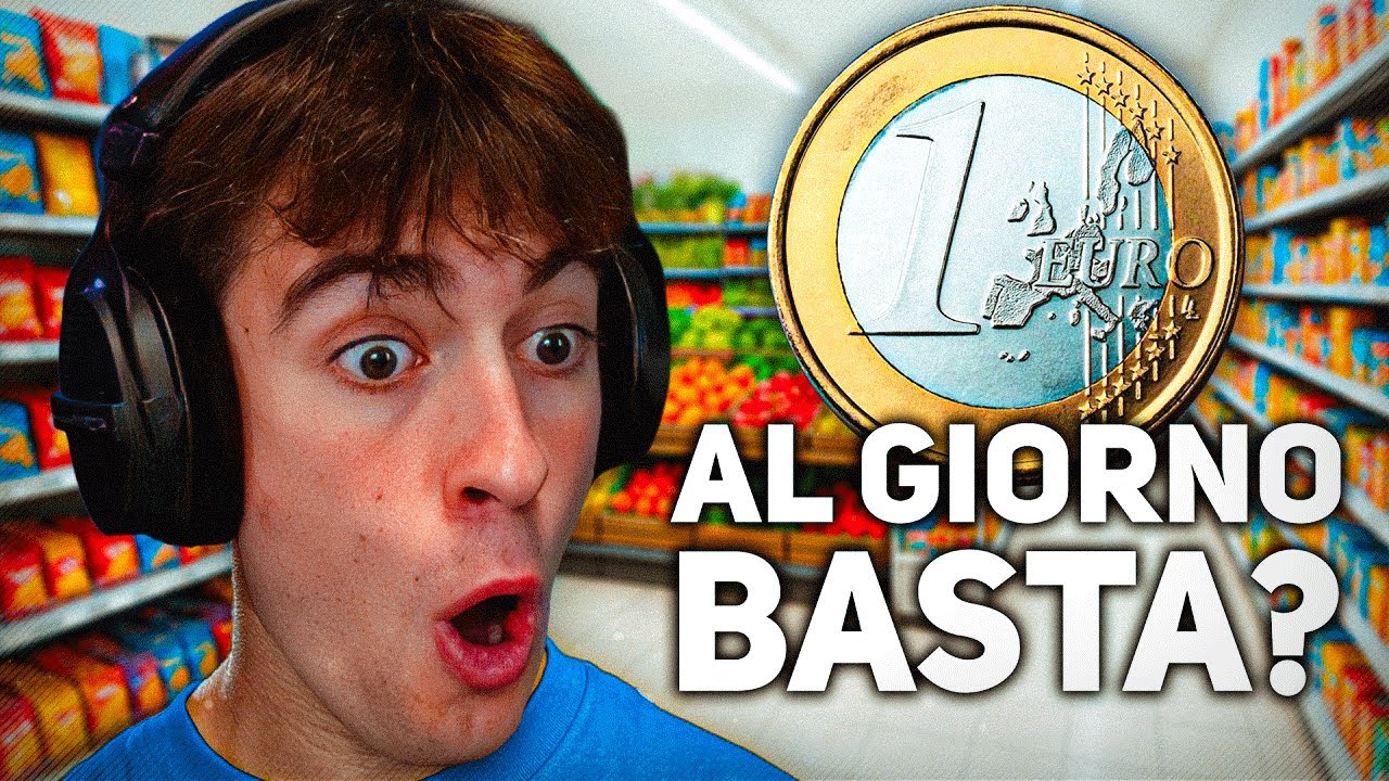 PUOI VIVERE MANGIANDO con 1€ al GIORNO per una SETTIMANA??