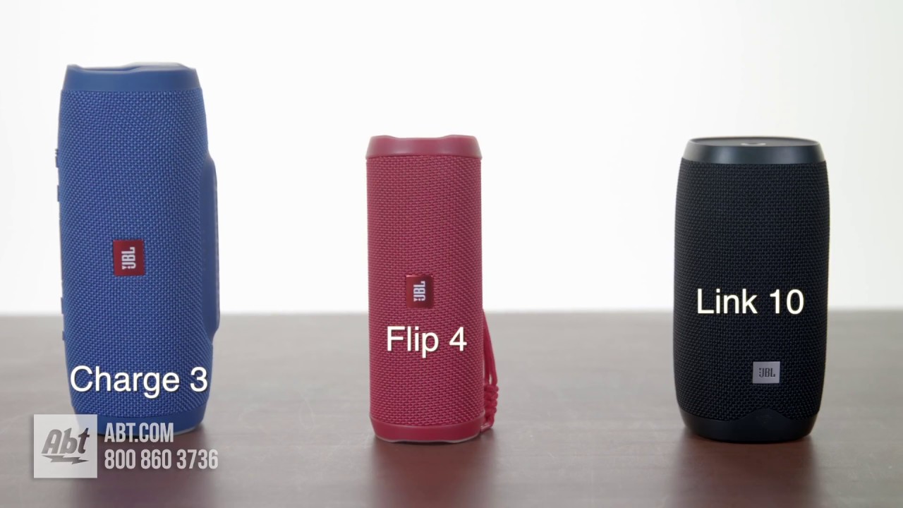 JBL Speaker Comparison: Charge 3 vs Flip 4 vs Link 10