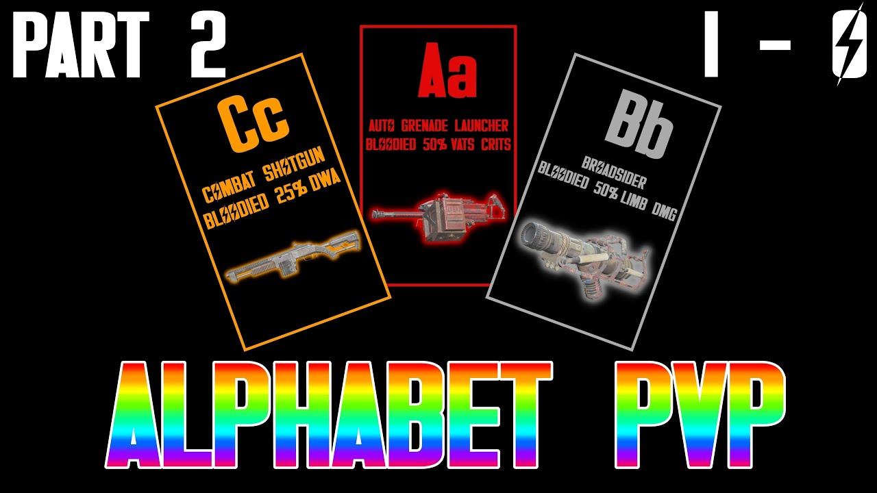 Alphabet PvP - A Fallout 76 PvP Series/Pt. 2 I - O