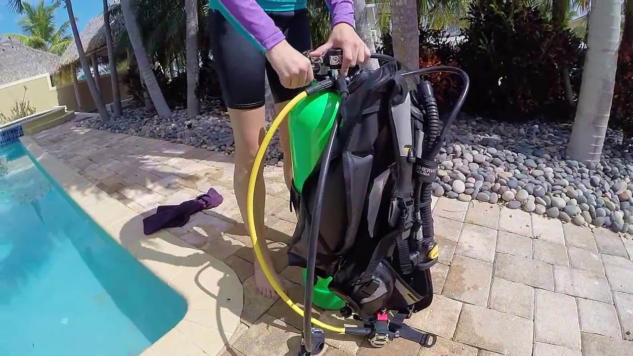 Disassembling a Scuba Unit