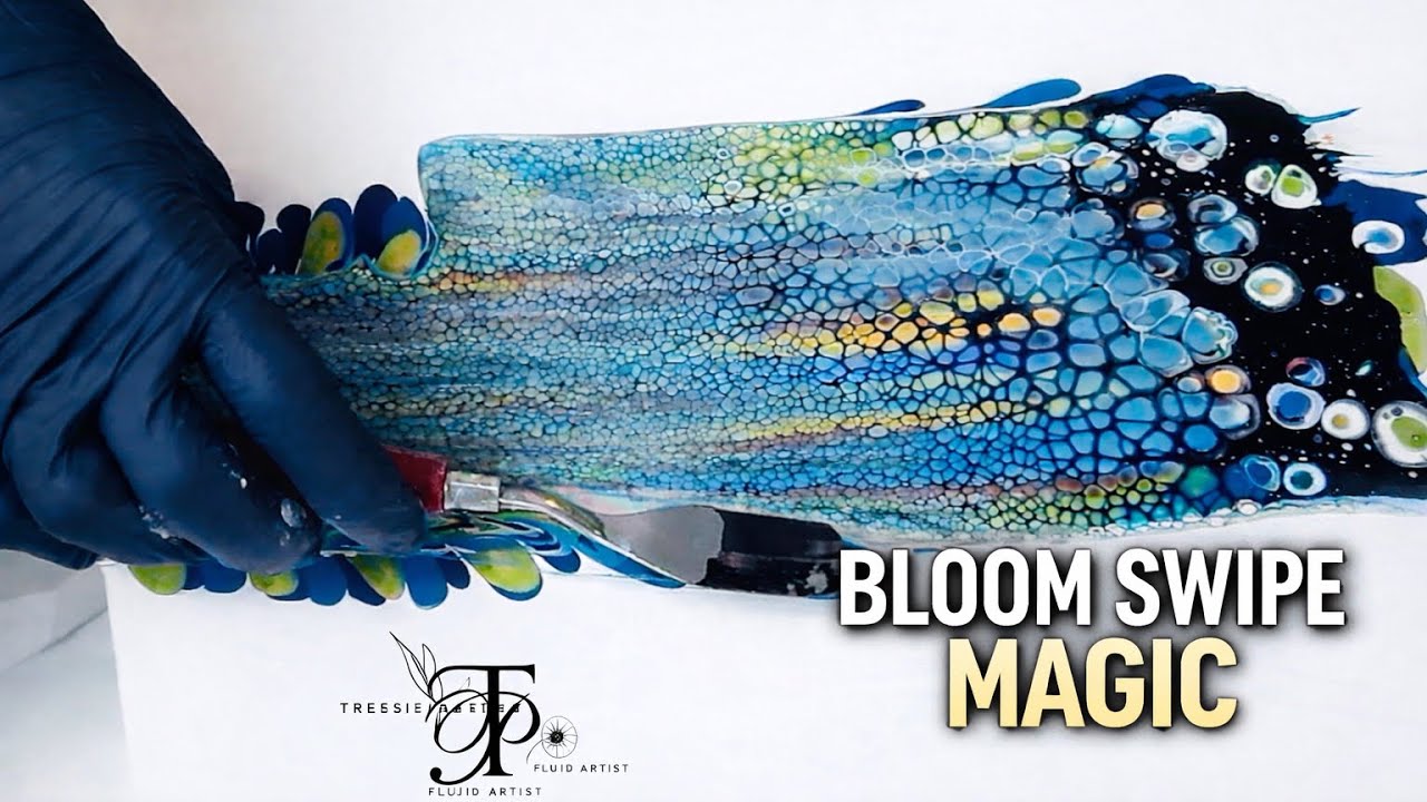 Gorgeous Bloom Swipe + Fluid Art Retreat Info #bloom #fluidart 