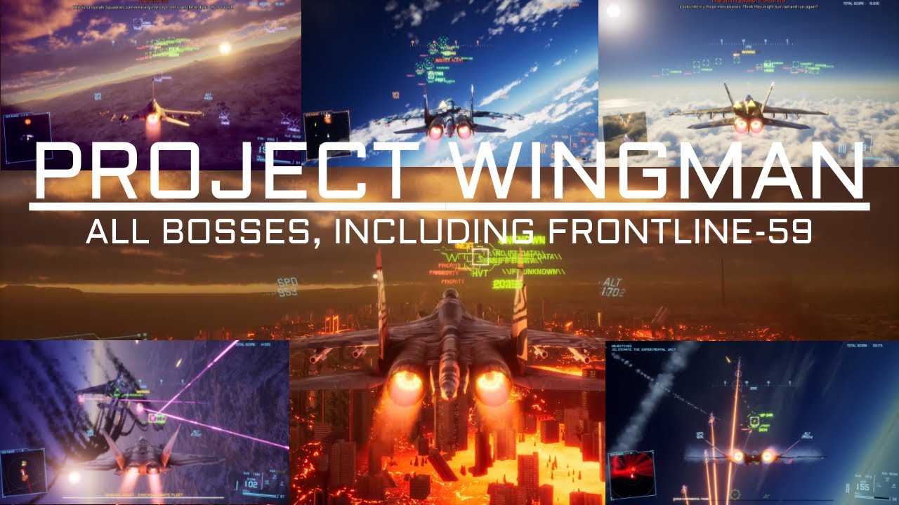 Project Wingman | All Bosses and Ace Squadrons, including Frontline-59 (Mercenary Difficulty)